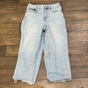 Madewell Light Wash Cropped Jeans